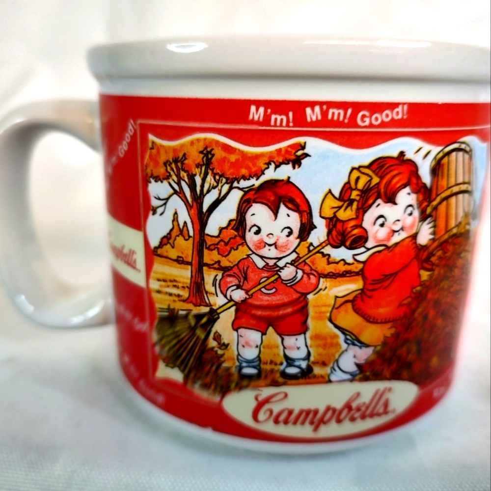 Vintage 1998 Houston Harvest Fall Campbells Soup Kids Mug